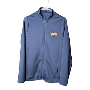 Cleveland Cavaliers Blue Zip-Up Women's L Lightweight Blue Gray Jacket Team Logo